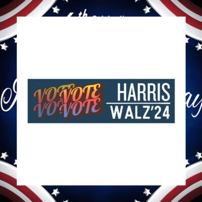 Vote Harris Walz 24 President Car Magnet