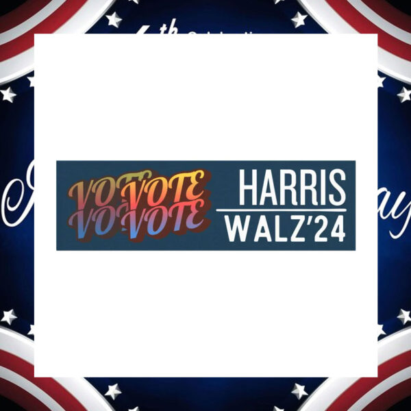 Vote Harris Walz 24 President Car Magnet
