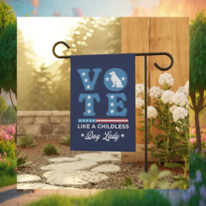 Vote Like A Childless Dog Lady For Kamala Flag