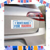 White Dudes For Harris 24 Car Magnet
