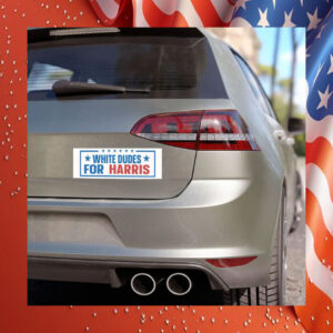 White Dudes For Harris 24 Car Magnets