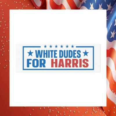 White Dudes For Harris 24 Car Magnets