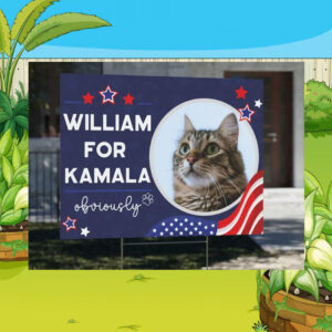 William For Kamala Obviously Yard Sign