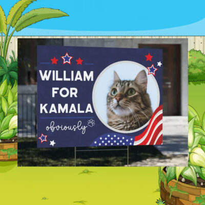 William For Kamala Obviously Yard Sign