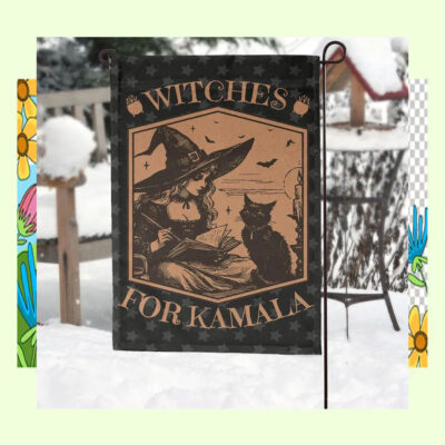 Witches For Kamala Halloween Flags