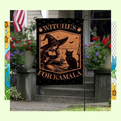Witches For Kamala Halloween Flags