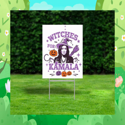 Witches For Kamala Halloween Spooky Yard Sign