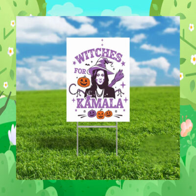 Witches For Kamala Halloween Spooky Yard Sign