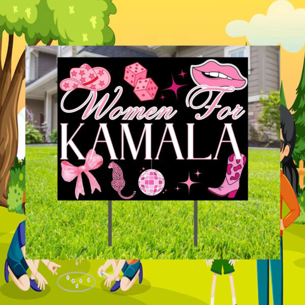 Women For Kamala Plastic Yard Sign