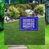 Women's Rights Are Human Rights Harris Walz 2024 Yard Sign