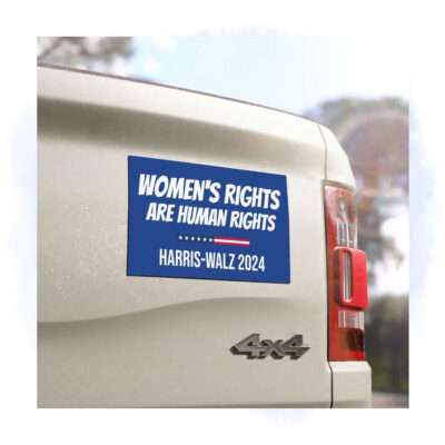 Women's Rights Are Human Rights Harris Walz Car Magnet
