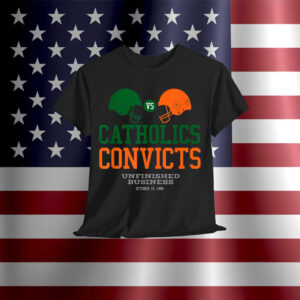 Catholics VS Convicts 1988 Classic Vintage T-Shirt