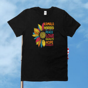 Kamala Harris Peace Love Equality Hope Diversity Shirt