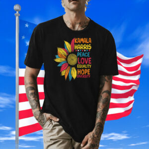 Kamala Harris Peace Love Equality Hope Diversity Shirt