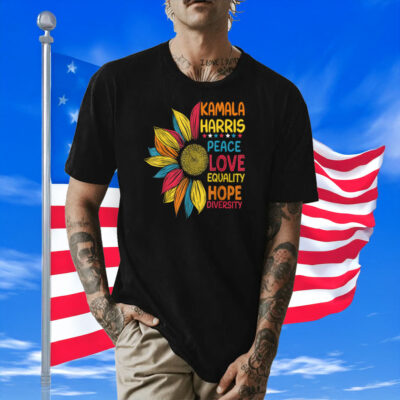 Kamala Harris Peace Love Equality Hope Diversity Shirt
