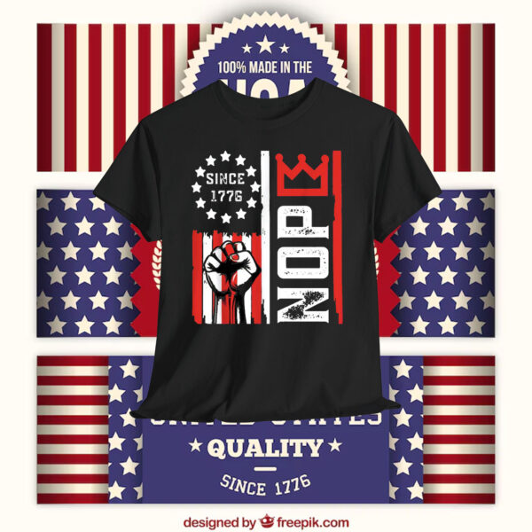 Retro Nope Kings Since 1776 Shirt