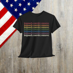 Impeach Remove Convict Rainbow T-Shirt