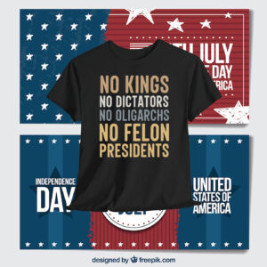 o Kings No Dictators No Oligarchs No Felon Presidents Shirt